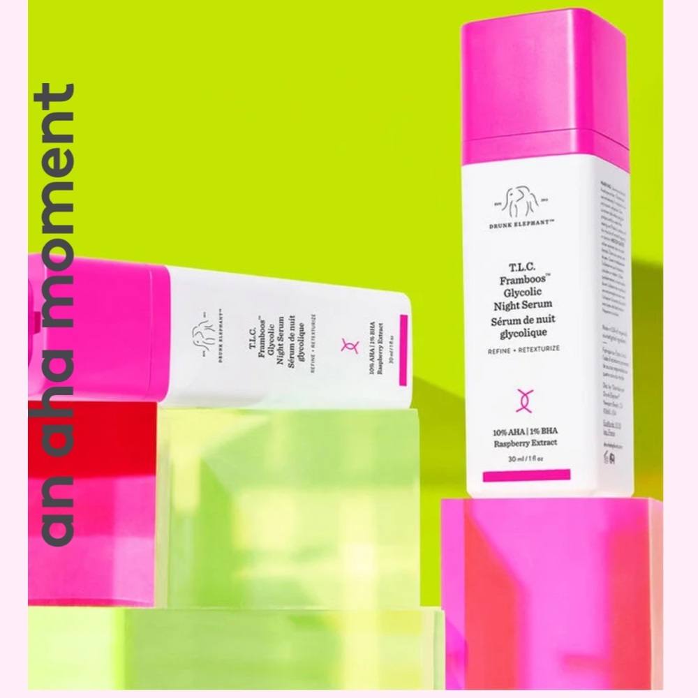 Drunk elephant T.L.C framboos glycolic night serum